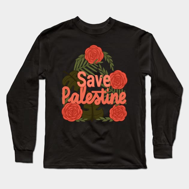 savePalestine T_T Long Sleeve T-Shirt by Karyavna